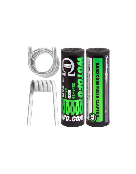 WOTOFO Quad Core Fused Clapton - N80 0,26 (UNIDADE)