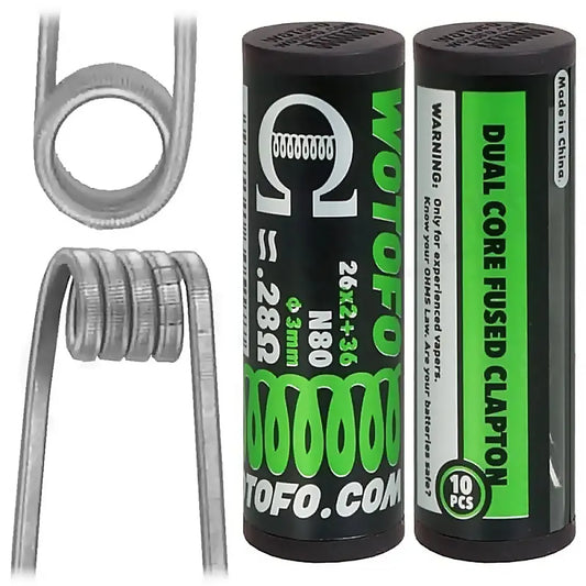 WOTOFO Dual Core Fused Clapton - N80 0,28 (UNIDADE)