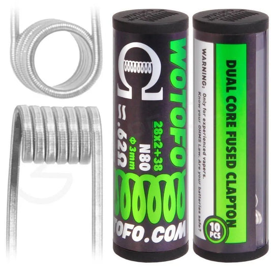 WOTOFO Dual Core Fused Clapton - N80 0,62 (UNIDADE)