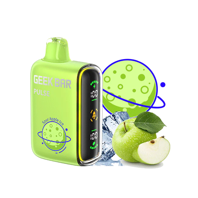 Geek Bar Pulse – 15000 puffs – Sour Apple Ice