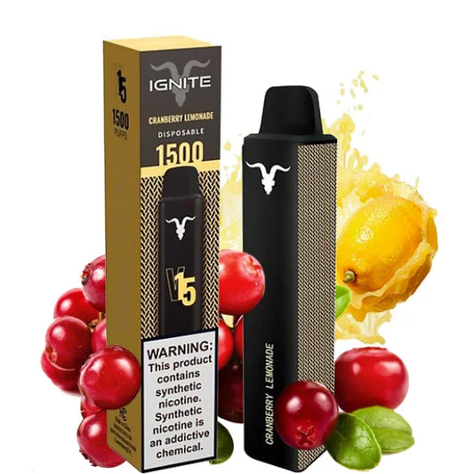 IGNITE V15  Cranberry Lemonade (1.500 puffs)