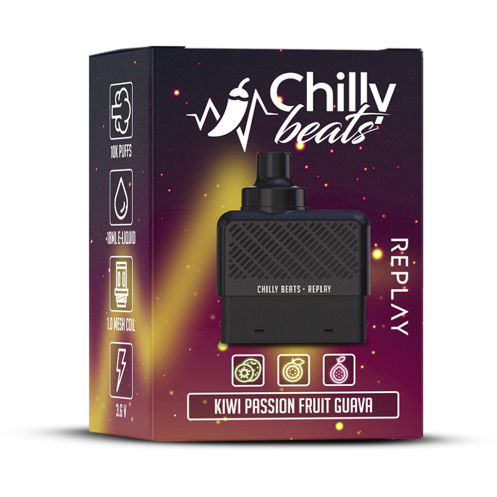 REFIL CHILLY BEATS REPLAY 10k Puffs (Kiwi Passion Fruit Guava)
