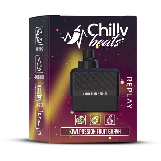 REFIL CHILLY BEATS REPLAY 10k Puffs (Kiwi Passion Fruit Guava)