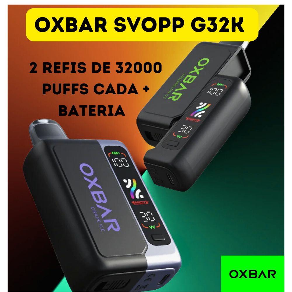 KIT OXBAR SVOOP Bateria + 2 Tanques (64.000 puffs)