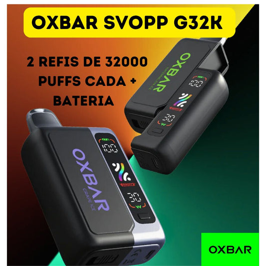KIT OXBAR SVOOP Bateria + 2 Tanques (64.000 puffs)