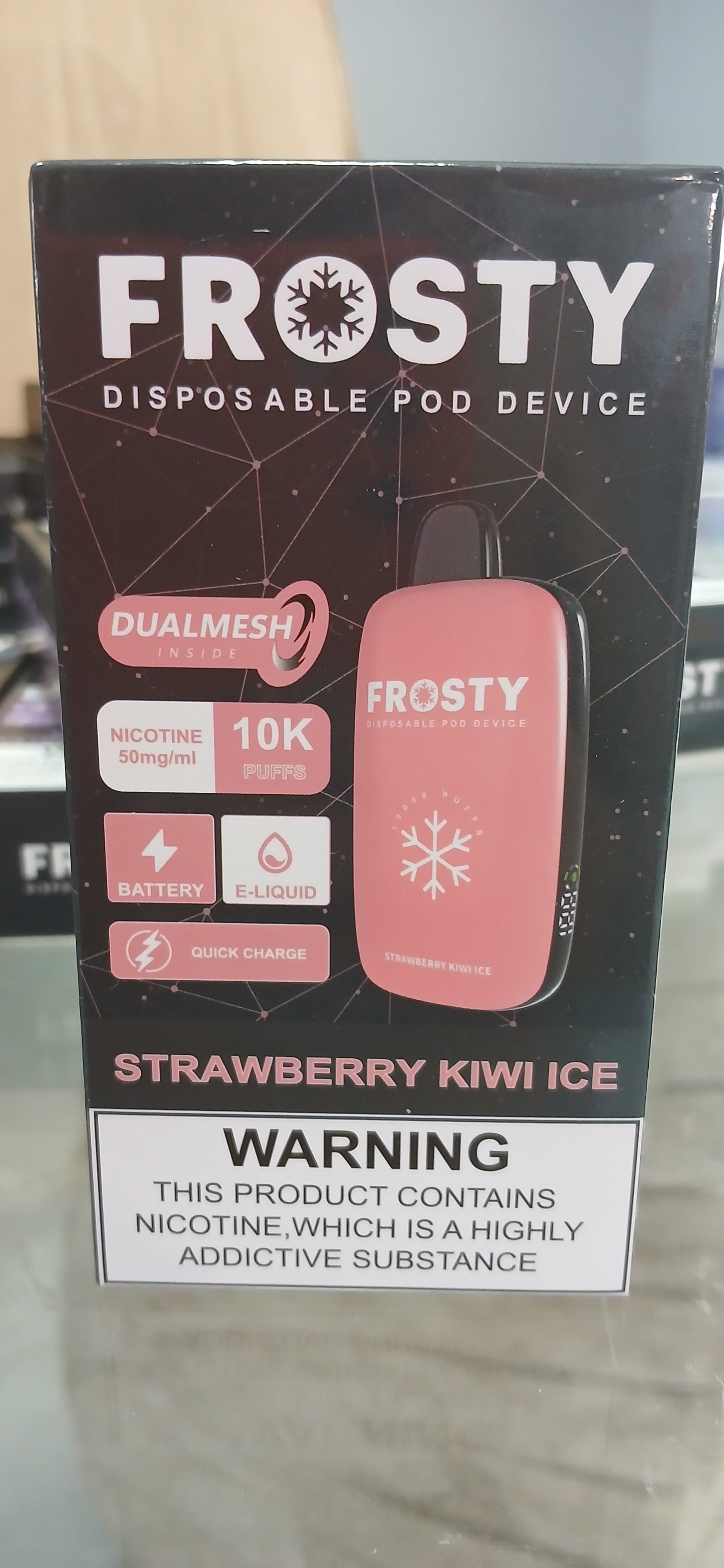 Frosty 10.000 puffs Strawberry Kiwi Ice