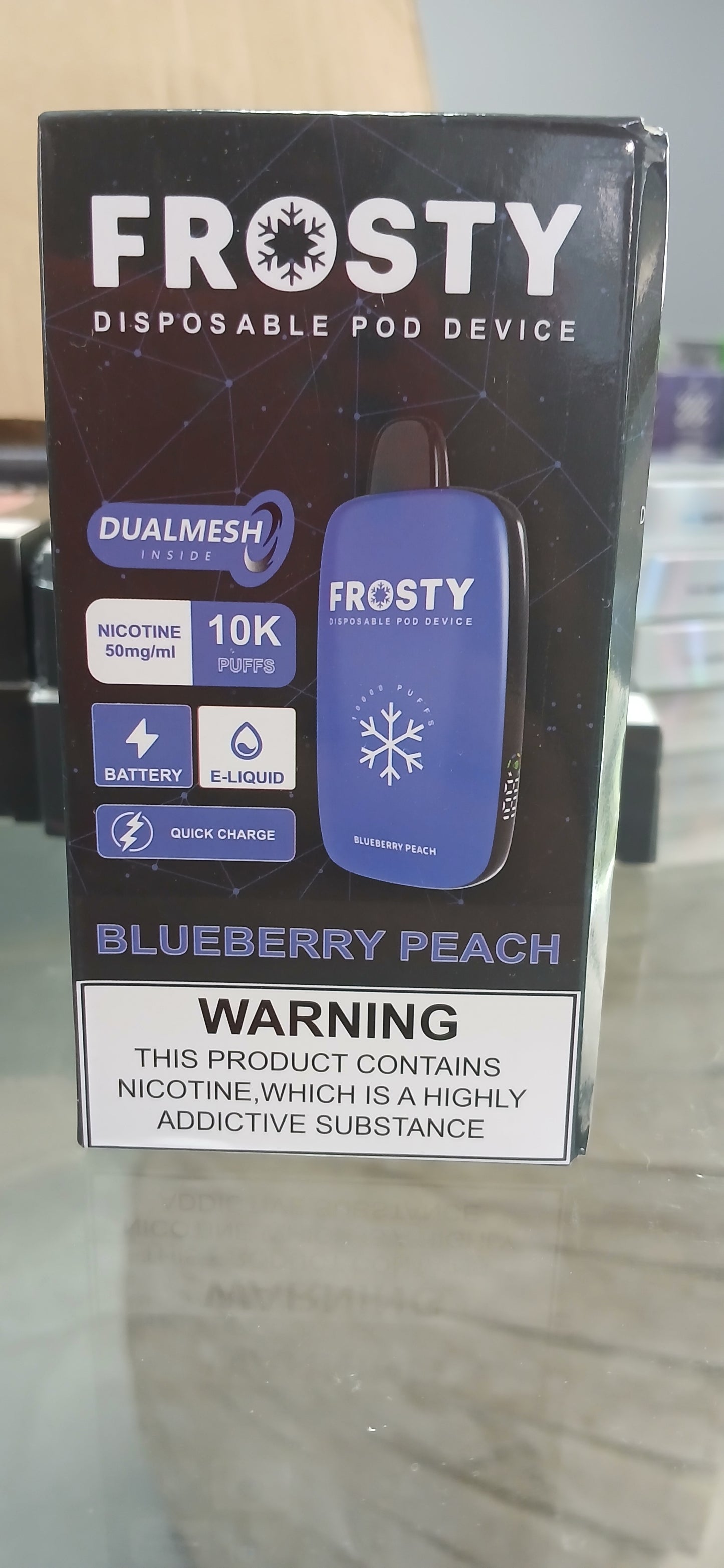 Frosty 10.000 puffs Blueberry Peach