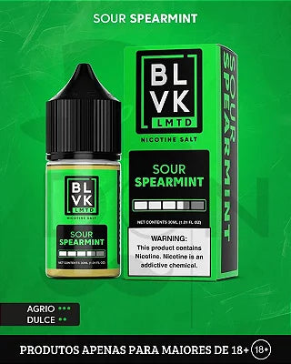 BLVK Nicsalt Sour Spearmint 30ml